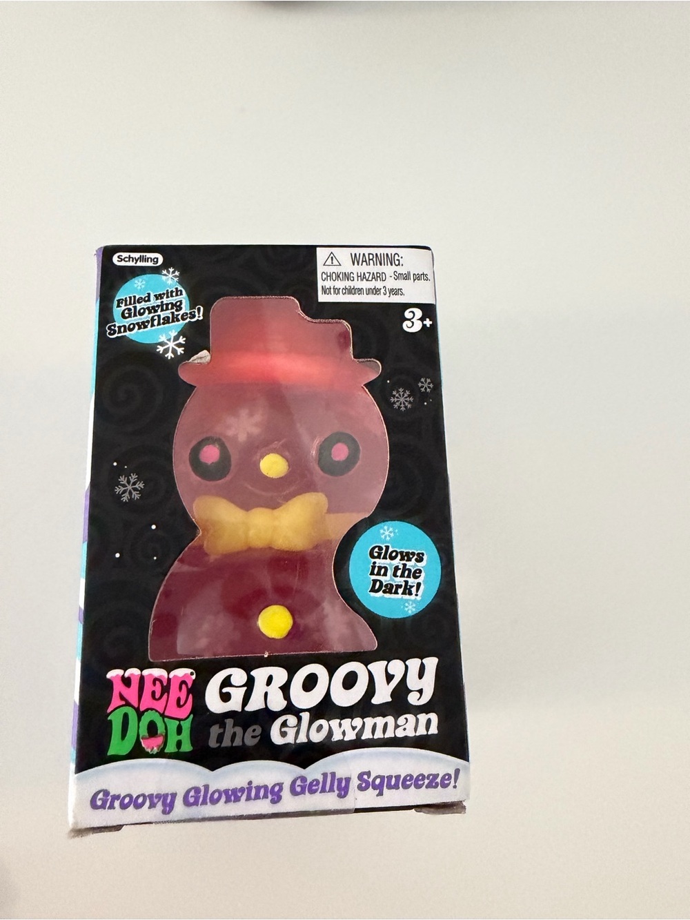 Nee Doh Groovy the Glowman Pink. New and authentic- Glows in the Dark.
